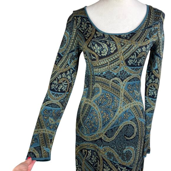 Peruvian Connection NWT Kashmiri 100% Pima Cotton Knit Long Sleeve Sweater Dress - Picture 9 of 14